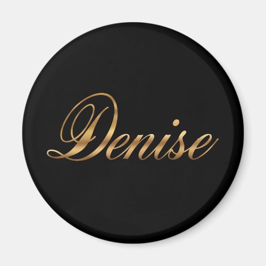 Denise gold Design Lettering Magnet マグネット (正面)