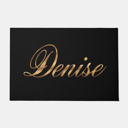 Denise gold Design Lettering Türmatte ドアマット (正面)