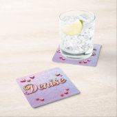 Denise Lavender Gradient Coaster Set スクエアペーパーコースター (インサイチュ)