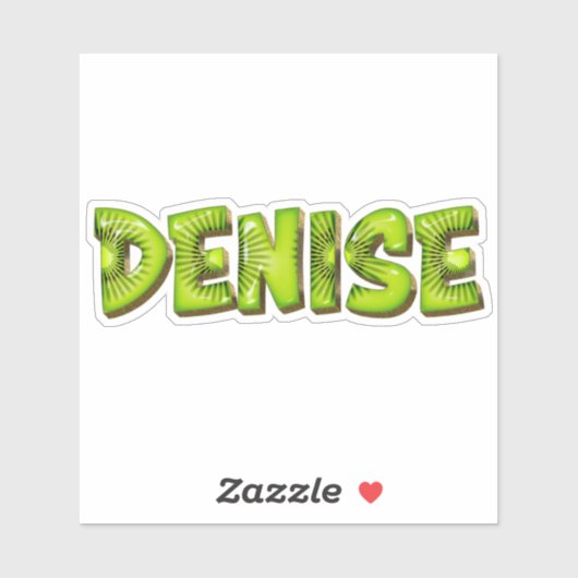 Denise Name Kiwi Design Aufkleber Sticker シール (シート)