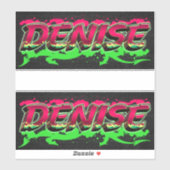 Denise Vorname Name Graffiti Aufkleber Sticker シール (シート)