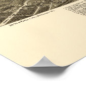 Denison, TXパノラママップ – 1886 ポスター (角)