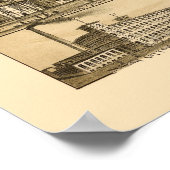 Denison, TXパノラママップ – 1891 ポスター (角)