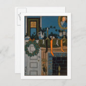 Denlow著クリスマスの前の夜、1903年(色 シーズンポストカード (正面/裏面)