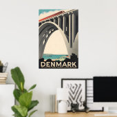 Denmark Art Jutland Print Funen Travel Poster ポスター (ホームオフィス)