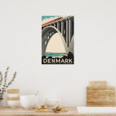 Denmark Art Jutland Print Funen Travel Poster  ポスター (キッチン)