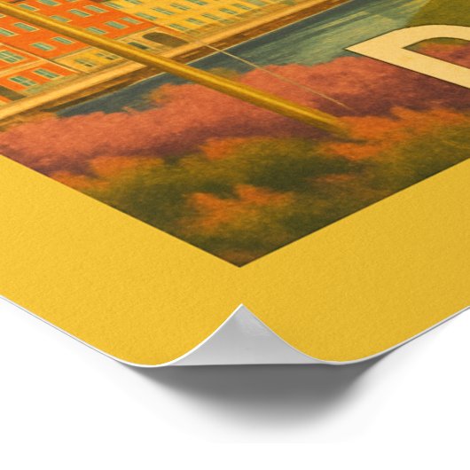 Denmark Castle Windmill ポスター (角)