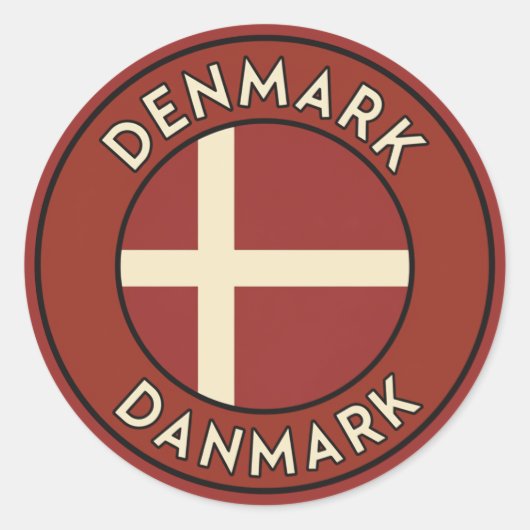 Denmark Danmark  ラウンドシール (正面)