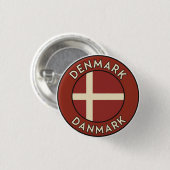 Denmark Danmark  缶バッジ (正面&裏面)