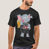 Denmark fan elephant tシャツ (正面)