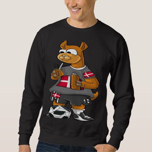 Denmark Fan Llama スウェットシャツ (正面)