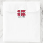 Denmark flag ラウンドシール (バッグ)