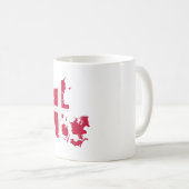 Denmark flag and map コーヒーマグカップ (正面右)