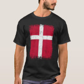 Denmark Flag Denmark Love Denmark Tシャツ (正面)