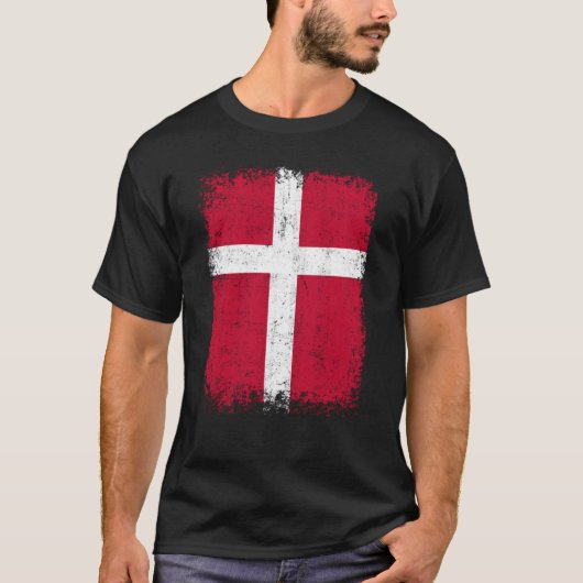 Denmark Flag Denmark Love Denmark Tシャツ (正面)