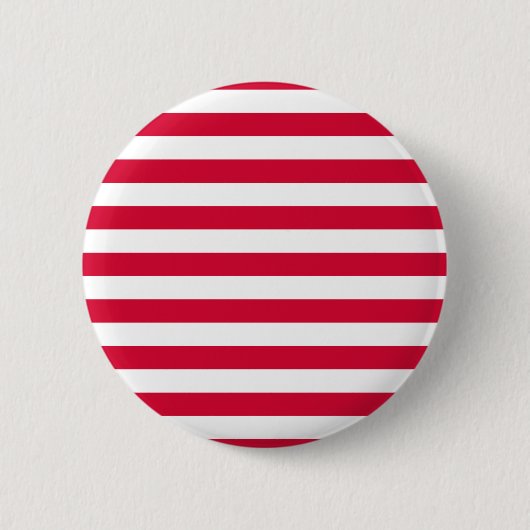 Denmark flag stripes country color pattern red whi 缶バッジ (正面)