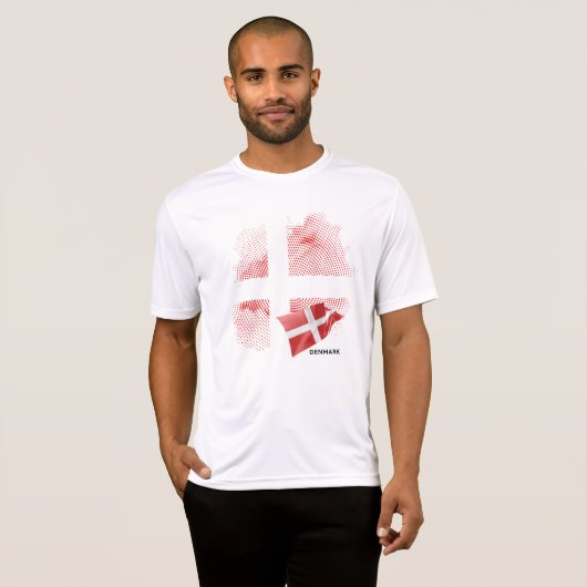Denmark flag tシャツ (正面フル)