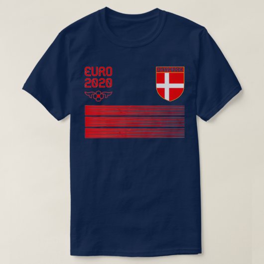 Denmark Football Jersey 2020 Danmark Soccer Tシャツ (デザイン正面)