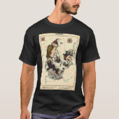 Denmark Illustrative Map Tシャツ (正面)