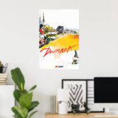 Denmark Painting SAS Travel Poster Danish Art ポスター (ホームオフィス)