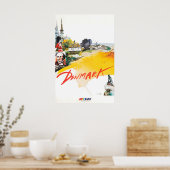 Denmark Painting SAS Travel Poster Danish Art ポスター (キッチン)