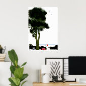 Denmark Travel Poster Danish Art Prin ポスター (ホームオフィス)