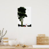 Denmark Travel Poster Danish Art Print ポスター (キッチン)