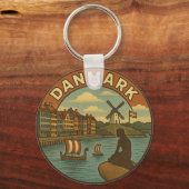 Denmark Travel Vintage キーホルダー (正面)