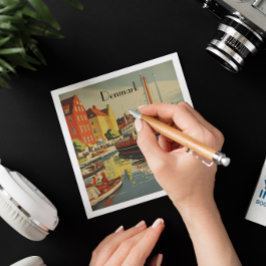 Denmark Vintage Travel Posterカスタマイズ