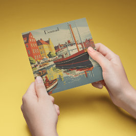 Denmark Vintage Travel Posterカスタマイズ シーズンカード