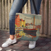 Denmark Vintage Travel Posterカスタマイズ トートバッグ
