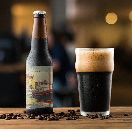 Denmark Vintage Travel Posterカスタマイズ ビールラベル