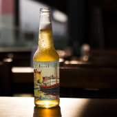 Denmark Vintage Travel Posterカスタマイズ ビールラベル