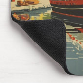 Denmark Vintage Travel Posterカスタマイズ マウスパッド (コーナー)