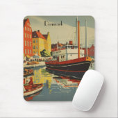 Denmark Vintage Travel Posterカスタマイズ マウスパッド (マウス)