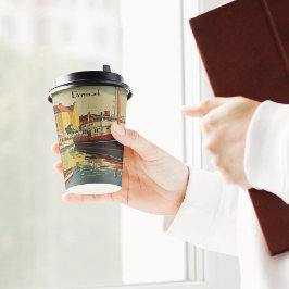 Denmark Vintage Travel Posterカスタマイズ 紙コップ