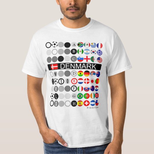 Denmark W杯世界囲碁選手権大会第20期第E種目付Tシャツ Tシャツ (正面)