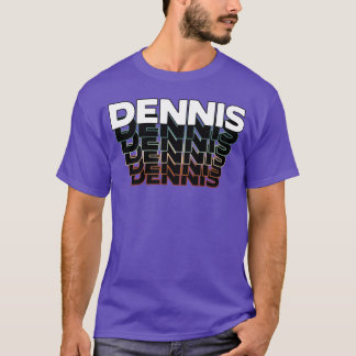 Dennis Funny Retro Vintage Sunset Dennis 80s 90s f Tシャツ