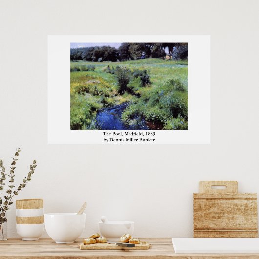Dennis Miller Bunker's The Pool, Medfield ポスター (キッチン)