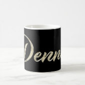 Dennis Name whitegold Tasse Teetasse Kaffeetasse コーヒーマグカップ (中央)