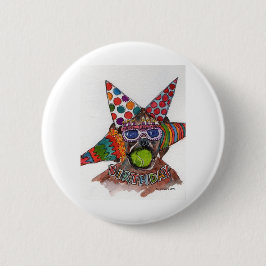 Dennis Rodmanボクサー水彩画絵画BD 缶バッジ