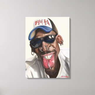 Dennis Rodman - Caricature on Canvas Print 18 x 24 キャンバスプリント