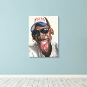 Dennis Rodman - Caricature on Canvas Print 18 x 24 キャンバスプリント (インサイチュ (ウッドフロア))