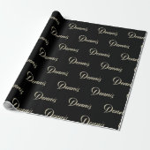 Dennis Vorname Name edles Geschenkpapier Papier ラッピングペーパー (アンロールド)