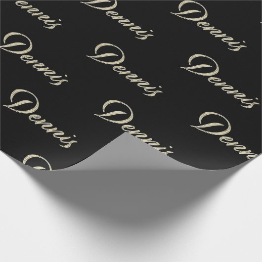 Dennis Vorname Name edles Geschenkpapier Papier ラッピングペーパー (角)
