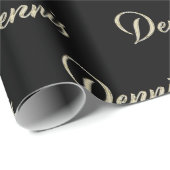 Dennis Vorname Name edles Geschenkpapier Papier ラッピングペーパー (ロールコーナー)