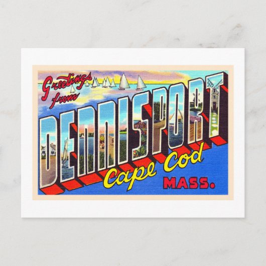 Dennisport Cape Cod Massachusettsヴィンテージ葉書 ポストカード (正面)