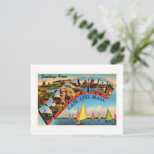Dennisport Cape Cod Massachusetts MA Old Travel ポストカード (スタンド正面)