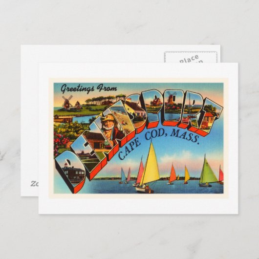 Dennisport Cape Cod Massachusetts MA Old Travel ポストカード (正面/裏面)