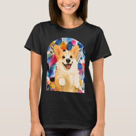 DENNY コーギー - ArtMuse コレクション Tシャツ